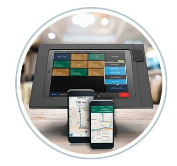 HRPOS Deliver Dispatch Circle Icon Integrated Delivery Management