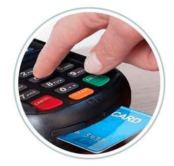 Accepts Credit Cards for payment processing
